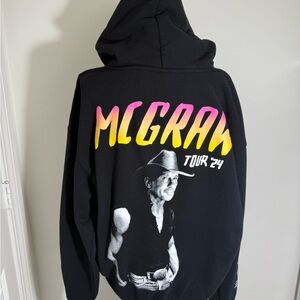 McGraw Tour '24 Black Hoodie